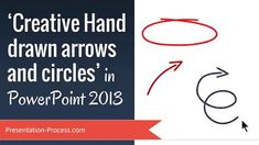 a hand drawn circle with the words creative hand drawn arrows and circles in powerpoint 2013