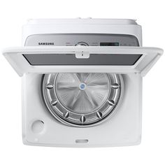 the front view of a samsung washing machine