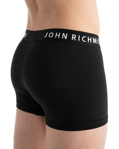 Inspired in London, and Made In Italy, John Richmond is known for his attention to quality and fit. His underwear is not only comfortable, but also makes a statement. These Low Waisted Trunks are created in a soft combed cotton. The elastic waistband has the John Richmond Logo embroidered with Silver Thread. The front is lined to ensure a great look. John Richmond Trunks have a 3" inseam for a perfect fit. 94% Cotton, 6% Spandex Richmond London, John Richmond, Low Waisted, Logo Embroidered, Combed Cotton, In London, Perfect Fit, In Italy, Thread