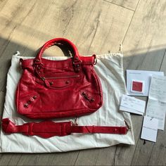 Good Condition,Including Dust Bag ,Mirror,All Tags And Shopping Bag High-end Red Shopping Bag, High-end Red Shoulder Bag, High-end Red Crossbody Bag, High-end Red Bag With Removable Pouch, High-end Red Shoulder Bag With Double Handle, High-end Red Shoulder Bag With Branded Hardware, Designer Red Bag With Branded Hardware, High-end Red Shoulder Bag With Top Carry Handle, Designer Red Bags With Branded Hardware