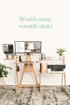 The WFH Desk is a simple, ergonomic and modular desk for homes. Create your perfect work from home office. Modular Desk Home Office, Home Desks, Wfh Desk, Spanish Apartment, Ergonomic Home Office, Desk Solutions, Side Shelf, Plywood Design, Plywood Projects