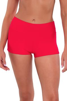 The Kinsley Swim Short is perfect for water activities or when you want a little more coverage. Its soft, no-pinch waistband can be worn high or folded down. This fitted short is both cute and comfy. Athleisure High Waist: Be ready for anything in this comfy bottom. Find Your Perfect Fit: Available in sizes XS through 16. Foldover Waistband: Wear up for a smooth hip-to-hip look or fold down for a sleek mid-rise waistline. No-Pinch Waist: A classic high-waist look that doesn’t dig in. Full Covera Solid Swimwear With Built-in Shorts For Vacation, Casual Sports Tankini With Built-in Shorts, Solid Color 4-way Stretch Tankini For Poolside, Lightweight Fitted Beach Bottoms, Summer Stretch Swimwear Lightweight, Solid Color Swimwear With Wide Waistband For Vacation, Swimwear With Wide Waistband For Vacation, Fitted Lightweight Swimwear For Spring, Vacation Swimwear With Wide Waistband