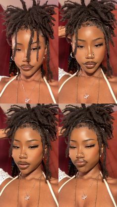 Woman With Dreadlocks, Short Dreads, Dread Locks, Short Locs Hairstyles, Dreadlock Styles, Dreads Styles, Dread Hairstyles, Dreadlock Hairstyles, Hair Reference