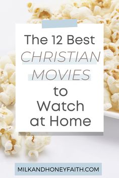 Popcorn in a bowl with a white backdrop. Christian Movie Night Ideas, Faith Based Movies Christian, Christian Netflix Movies, Best Christian Movies To Watch, Christian Movies For Kids, Christian Romance Movies, Christian Movies On Netflix Faith, Christian Movies For Teens, Wholesome Family Movies