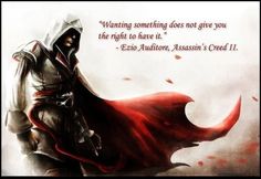 Unity Quotes, Assassin's Creed Ezio, Gaming Quotes, Assassins Creed Ii, Video Game Quotes, Ezio Auditore