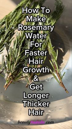 Please don’t make rosemary water for hair growth if you don’t want to grow longer and thicker hair! Rosemary Water Benefits, Rosemary Hair Rinse, Rosemary For Hair, Longer Thicker Hair, Rosemary Hair, Hair Growth Tonic, Rosemary Water, Homemade Hair Treatments, Healthy Natural Hair Growth