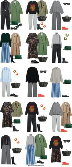 How to Build an Edgy Capsule Wardrobe Winter 2022 - livelovesara Capsule Edgy Wardrobe, Grunge Capsule Wardrobe, Winter Capsule Wardrobe 2023, Edgy Capsule Wardrobe, Edgy Outfits For Women, Edgy Wardrobe, Capsule Wardrobe Winter, Plus Size Capsule Wardrobe, Style Themes