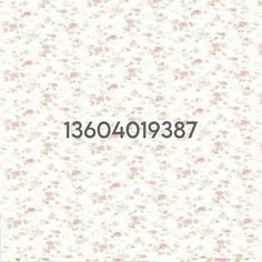 the numbers are displayed on this floral wallpaper