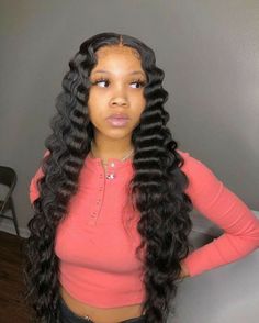 Human Virgin Hair, Lace Hair, Middle Part, Closure Wig, Brazilian Human Hair, Hair Weave, Deep Wave