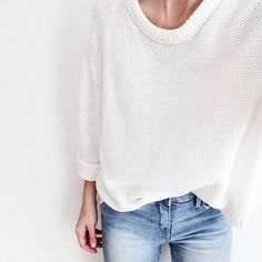 Beige Outfit, Cozy Style, White Sweater, Look Fashion, Passion For Fashion