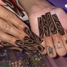 Aesthetic Baddie, Long Nail Designs, Stiletto Nails Designs, Nail Candy, Inspiration Aesthetic, Nails Only, Long Square Acrylic Nails, Unique Acrylic Nails, Bling Acrylic Nails