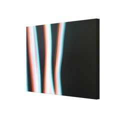 an abstract painting with multicolored lines in black and white canvas wall art print