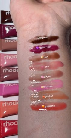 Rhode Lip Combo, Yazemeenah Rossi, Softer Lips, Rhode Lip, Rhode Skin, Lips Essentials, Peach Pit, Makeup Help, Makeup Obsession