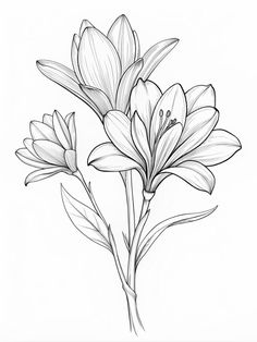 Discover the joy of creativity with our Wonderful Flower Coloring Pages. Our coloring pages are perfect for preschoolers and elementary school children. They stimulate imagination and fine motor skills. Ideal for parents looking for fun activities for children. Includes a variety of themes to provide endless fun and learning. Wonderful coloring books - where art meets play will be a good gift for children Closed Flower Drawing, Flower Outline Design, Line Drawings Of Flowers, Flower Drawing Outline, Flowers Line Drawing, Flowers Outline, Sketch Flower, Flower Outline Drawing, Lily Outline Drawing