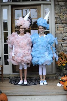 cotton candy Halloween costume Candy Halloween Costume Diy, Sibling Halloween Costumes Boys, Cotton Candy Halloween, Cotton Candy Halloween Costume, Candy Halloween Costume, Candy Halloween Costumes, Cotton Candy Costume, Food Halloween Costumes