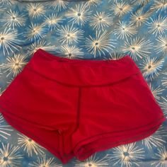 Jolyn Poppy Styled Athletic Shorts Never Worn In Great Condition Cranberry Red Red Stretch Athletic Shorts For Beach, Red Athleisure Bottoms With Short Legs, Red Athleisure Shorts With Elastic Waistband, Red High-waisted Sporty Athletic Shorts, Red Stretch Shorts With Elastic Waistband, Red Athletic Shorts With Elastic Waistband, Red Workout Bottoms Short Length, Red Athleisure Shorts For Beach, Red High-waisted Athletic Shorts With Built-in Shorts