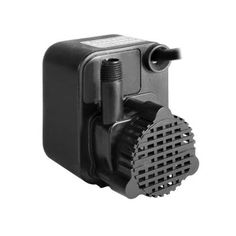 a black water pump on a white background