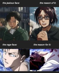 two anime characters one with glasses and the other without