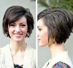 Short bob haircut Bob Pendek, Layers Short, Bangs Short, Oval Face Shapes, Bohol, Mariska Hargitay