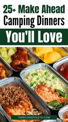 Camping Food Make Ahead Dinner Recipes, Easy Campfire Recipes, Make Ahead Camping Meals, Meals For Camping, Start Meal Prepping, Rv Meals, Slow Cooker Chili Beef, Amazing Slow Cooker Recipes, Really Good Food