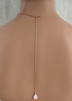 Collar de telón de fondo de oro rosa delicado joyería | Etsy Gold Clavicle Chain Body Chain For Wedding, Elegant Rose Gold Drop Necklace With Delicate Chain, Delicate Rose Gold Lariat Necklace With Clavicle Chain, Delicate Rose Gold Lariat Necklace, Delicate Rose Gold Bridal Necklace For Party, Rose Gold Lariat Jewelry For Wedding, Rose Gold Lariat Necklace For Wedding, Elegant Rose Gold Lariat Necklace For Wedding, Rose Gold Lariat Necklaces For Party