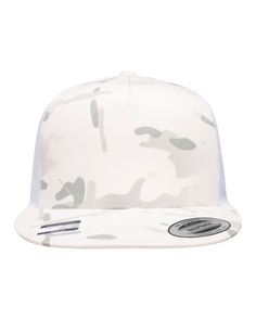 the camo trucker hat in white