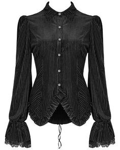 Great shopping ideas for Punk Rave Womens Gothic Steampunk Blouse Top Shirt Black Velvet Victorian Corset, Women's Tops Victorian Punk, Elegant Punk, Gothic Blouse, Velvet Blouse, Black Punks, Elegant Gothic, Gothic Victorian, Corduroy Shirt, Lace Cuffs