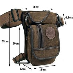 High Quality Leg Bag Brown Outdoor Phone Bag, Portable Brown Phone Bag For Outdoor, Functional Brown Pouch Phone Bag, Casual Brown Phone Bag For Outdoor, Casual Brown Wallet With Zipper Pocket, Casual Brown Wallets With Zipper Pocket, Functional Portable Phone Bag For Outdoor, Multifunctional Portable Pouch For Storage, Multifunctional Portable Storage Pouch