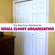 the best ever solution for small closet organization is to keep your belongings organized and clean