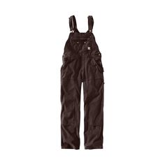 The Carhartt� Crawford Double-Front Bib Overalls for Ladies were built for rough and tough days. Rugged Flex� technology moves with you for all-day comfort and style, while the multi-compartment bib pocket with zip closure organizes and stores essentials. Other features include adjustable straps, double knees with cleanout bottoms to fit kneepads, a hammer loop, and triple-stitched seams. The Carhartt Crawford Double-Front Bib Overalls are made of 8-oz., 98% cotton/2% spandex canvas. Machine was Brown Overalls, Carhartt Womens, Carhartt Women, Bib Overalls, Denim Overalls, Looks Style, Dream Clothes, Looks Vintage, Look Cool