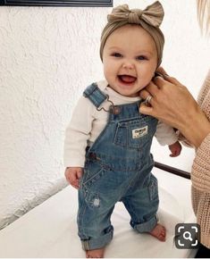 Everything Baby, Girls Summer Outfits, Baby Outfits, Denim Overalls, Fashion Kids, Outfits Ideas