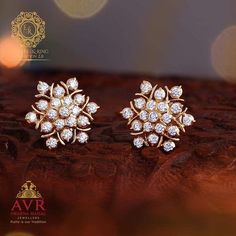 Very Creative Gold Earrings Outstanding Designer For Women Diamond Studs Indian, Gold Studs Earrings Indian, Simple Diamond Jewelry, Small Earrings Gold, Earrings Snake, Real Diamond Earrings, Diamond Stud Earring, Gold Jewelry Outfits