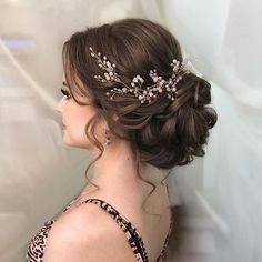 Long Hair Vine, Pearl Hair Piece, Bride Headband, Flower Headpiece, Bridal Hair Vine, Wedding Updo, Trending Hairstyles, Hair Vine