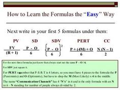 a computer screen with the text how to learn formulas the easy way