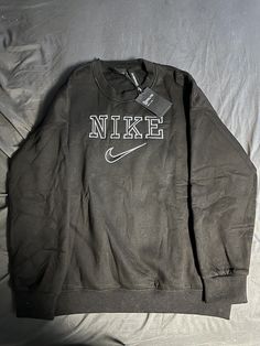 Vintage Nike Embroidered Logo Sweatshirt Mens L Faded As Is Worn Blue. Condition is New with tags. Shipped with USPS Priority Mail. Casual Embroidered Tops For College, Casual Embroidered Long Sleeve Tops, Nike Crew Neck Hoodie For Streetwear, Nike Crew Neck Hoodie With Letter Print, Nike Relaxed Fit Sweatshirt With Graphic Print, Nike Relaxed Fit Graphic Print Sweatshirt, Nike Sweatshirt With Graphic Print In Relaxed Fit, Nike Graphic Print Sweatshirt With Relaxed Fit, Nike Relaxed Fit Graphic Sweatshirt