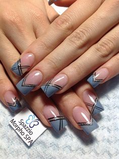 Gel Nail French Tip Designs Classy, Acrylic Nails Square Blue, Gel Nail French Tip Designs, Classy Acrylic Nails Square, Gel Nail French Tip, Nail French Tip Designs, Nails Square Blue, Nail French Tip, Classy Gel Nails