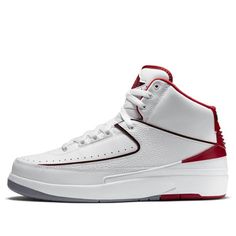 The Air Jordan 2 is a must-have for any sneakerhead. First released in 1987, the sneaker was revolutionary for its time, with a soft midsole from heel to toe. The sneaker returned to shelves in 2008 as part of the Jordan 21/2 Collezione 'Countdown' Pack, and again in 2010 and 2014. The most recent release includes faux lizard skin on the upper, a full-length Nike Air midsole, and a Swoosh-less design. (AJ2/SNKR/Mid Top/Basketball) Jordans 2, Jordan 21, Air Jordan 2 Retro, Air Jordan 2, Lizard Skin, Jordan 2, Hype Shoes, Mid Top, Sneakers Men Fashion