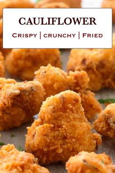 fried cauliflower crispy or crunchy / fried is an easy and delicious appetizer