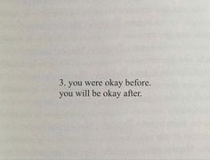 an open book with the words 3, you were okay before you will be okay after