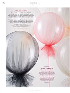 an article about floating balloons is featured in the new york times magazine, may 2012