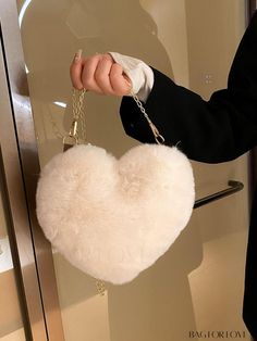 BagForLove - Heart-shaped Fuzzy Chain Bag: Stylish Novelty Accessory for Fashion Enthusiasts Product Description Color Beige Type Novelty Bag Bag Size Small Style Casual Strap Type Chain Pattern Type Plain Closure Type Zipper Composition 100% Polyester Material Fabric Size Chart INCH CM Strap Length Bag Length Bag Width Bag Height 40.6 inch 9.1 inch 1.2 inch 7.9 inch Strap Length Bag Length Bag Width Bag Height 103 cm 23 cm 3 cm 20 cm Details Pictures Similar Products h2 { text-align: center; } /* æ¢è¡ */ li{ white-space: normal; word-break: break-all; word-wrap: break-word; } .red-box { width: 100%; display: flex; flex-direction: row; flex-wrap: wrap; justify-content: center; } .red-box > div { width: 190px; height: 250px; margin: 10px; } .red-box > div > a > img { width: 190px; height: Valentine's Day Heart-shaped Shoulder Bag, White Heart-shaped Shoulder Bag For Valentine's Day, Heart-shaped Bags For Valentine's Day, Heart Shaped Bag, Faux Fur Purse, Fur Purse, Chain Pattern, Red Baby, Novelty Bags