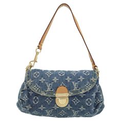 Louis Vuitton Monogram Denim Mini Pretty Blue Width: Approx. 28cm (Maximum)/21.5cm (Opening) Height: Approx. 18cm Depth: Approx. 5cm Shoulder: Approx. 46cm (Not Removable) 1 Inner Pocket Bags Louis Vuitton, Louis Vuitton Bags, Denim Mini, Louis Vuitton Monogram, Louis Vuitton Bag, Color Blue, Bag Lady, Monogram, Blue Color