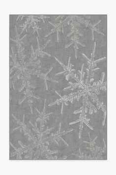 snowflakes are shown on a gray background