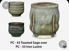 three different types of vases are shown in this graphic style, including one for each individual