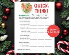 a printable christmas wish list with candy canes and ornaments around it