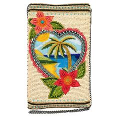 Vacation Dreaming Beaded Crossbody Phone Bag – Mary Frances Accessories Mary Frances Purses, Mary Frances Handbags, Butterfly Bags, Beaded Evening Bags, Heart Tree, Frame Bag