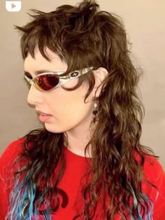 Mullet With Long Hair, Griffith Hairstyle, Diy Mullet Haircut, Interesting Hair, 70s Punk Hair, Unique Haircuts, Long Alternative Haircut, Fairy Haircut, Long Punk Hair