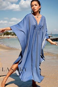 Lasaky - Womens Oversized Beach Kimono Cover-Up Cardigan for Vacation Sun Protection with Loose Knit Design Plus Size Beach, Beach Couple, Beach Kimono, Boho Mini Dress, Caftan Dress, Womens Bathing Suits, Boho Maxi, Kaftan Dress, Boho Maxi Dress