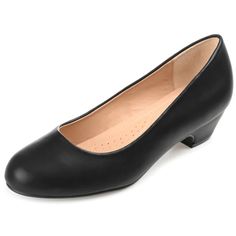 PRICES MAY VARY. Heel measures approximately 1.5 inches" Chunky Kitten, Wide Width Shoes For Women, Wedding Party Dress, Wide Width Shoes, Classic Heels, Kitten Heel Pumps, Classic Pumps, Dress Shoe, Journee Collection