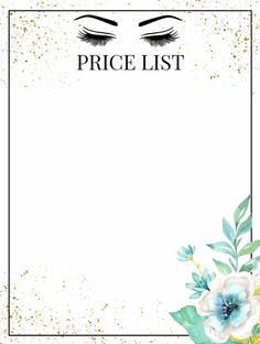 Price List Background Design, Eye Lash Design, Eyelash Extensions Prices, Nail Salon Prices, Price List Design, Salon Price List, Evil Eye Art, Eyelash Logo